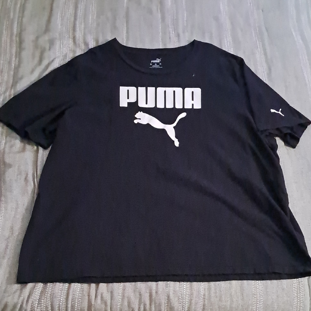 Puma Black Short Sleeve Tee